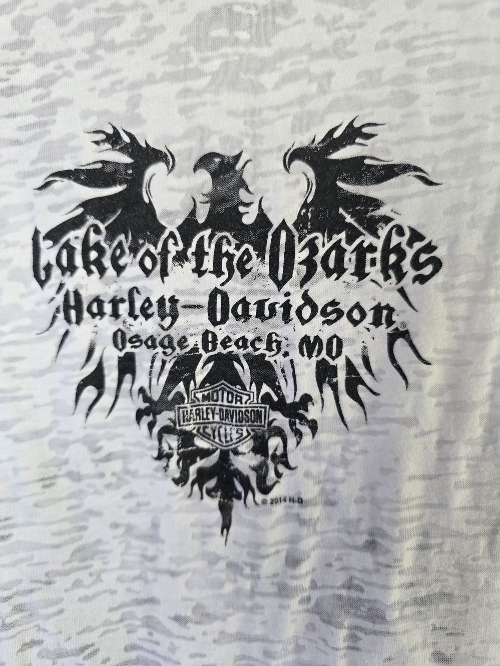 Harley-Davidson White Graphic Tank Top - Picture 4 of 4